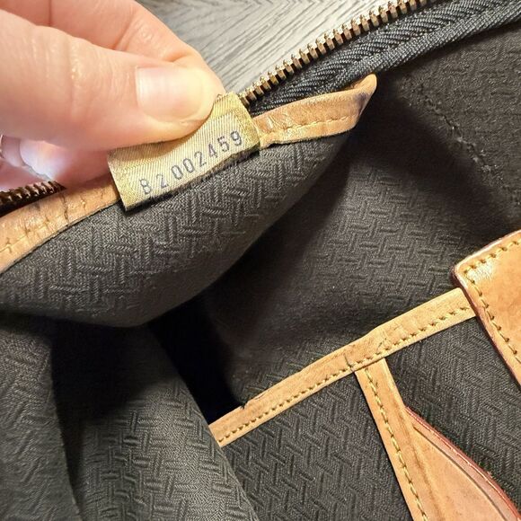 Dooney & Bourke vintage navy fabric and natural leather bag - USA - Pre-Loved - Picture 8 of 8